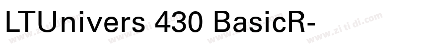 LTUnivers 430 BasicR字体转换